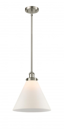 Cone - 1 Light - 12 inch - Brushed Satin Nickel - Mini Pendant (3442|916-1S-SN-G41-L)