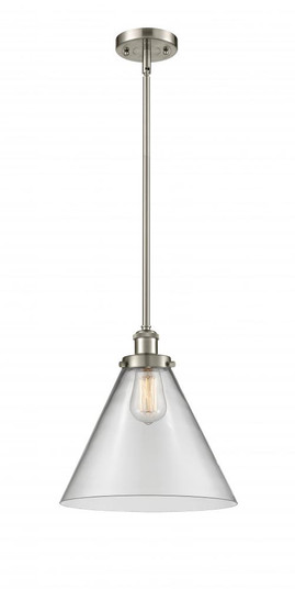 Cone - 1 Light - 12 inch - Brushed Satin Nickel - Mini Pendant (3442|916-1S-SN-G42-L-LED)