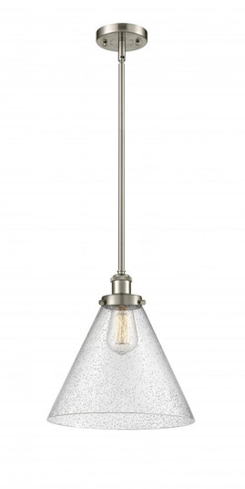 Cone - 1 Light - 12 inch - Brushed Satin Nickel - Mini Pendant (3442|916-1S-SN-G44-L)