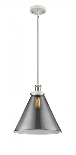 Cone - 1 Light - 12 inch - White Polished Chrome - Mini Pendant (3442|916-1S-WPC-G43-L-LED)
