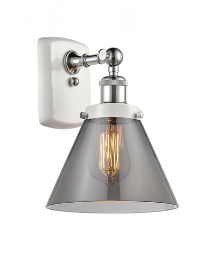 Cone - 1 Light - 8 inch - White Polished Chrome - Sconce (3442|916-1W-WPC-G43-LED)