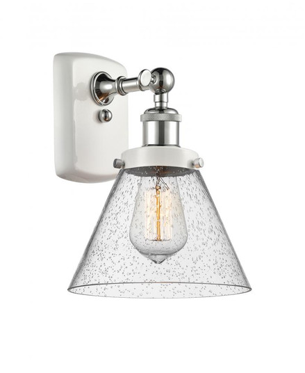 Cone - 1 Light - 8 inch - White Polished Chrome - Sconce (3442|916-1W-WPC-G44)
