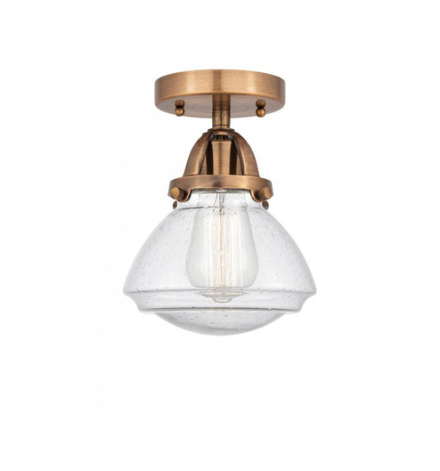 Olean - 1 Light - 7 inch - Antique Copper - Semi-Flush Mount (3442|288-1C-AC-G324-LED)