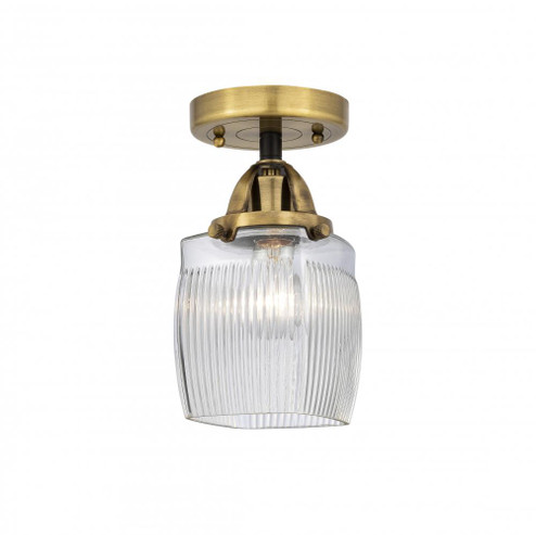 Colton - 1 Light - 6 inch - Black Antique Brass - Semi-Flush Mount (3442|288-1C-BAB-G302-LED)