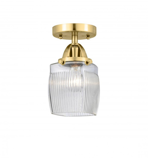 Colton - 1 Light - 6 inch - Satin Gold - Semi-Flush Mount (3442|288-1C-SG-G302-LED)
