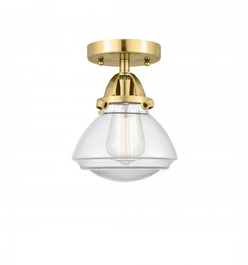Olean - 1 Light - 7 inch - Satin Gold - Semi-Flush Mount (3442|288-1C-SG-G322-LED)