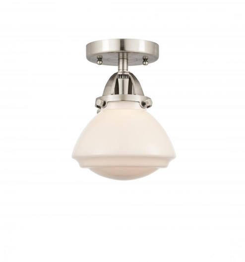 Olean - 1 Light - 7 inch - Brushed Satin Nickel - Semi-Flush Mount (3442|288-1C-SN-G321)