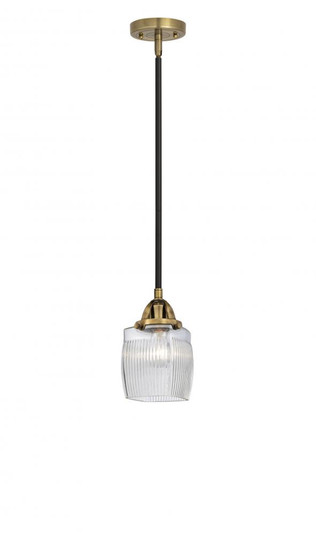 Colton - 1 Light - 6 inch - Black Antique Brass - Stem hung - Mini Pendant (3442|288-1S-BAB-G302-LED)