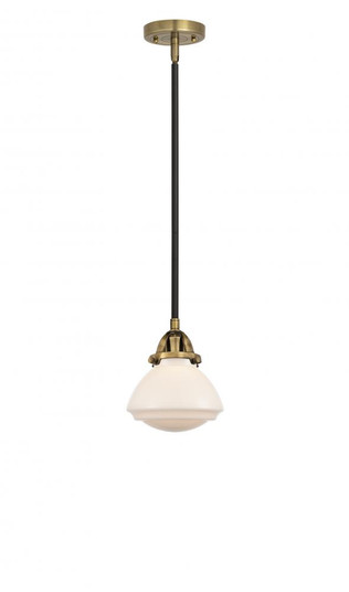 Olean - 1 Light - 7 inch - Black Antique Brass - Stem hung - Mini Pendant (3442|288-1S-BAB-G321-LED)