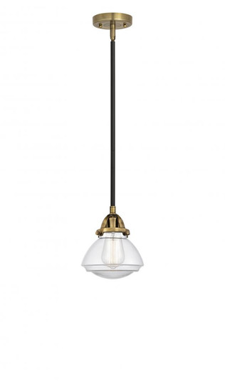Olean - 1 Light - 7 inch - Black Antique Brass - Stem hung - Mini Pendant (3442|288-1S-BAB-G322-LED)
