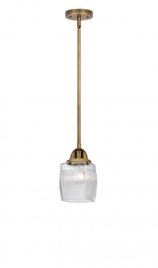 Colton - 1 Light - 6 inch - Brushed Brass - Stem hung - Mini Pendant (3442|288-1S-BB-G302)
