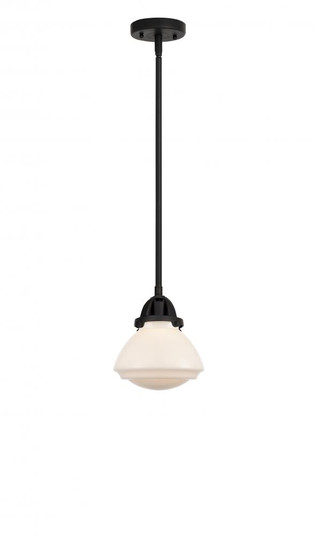 Olean - 1 Light - 7 inch - Matte Black - Stem hung - Mini Pendant (3442|288-1S-BK-G321)
