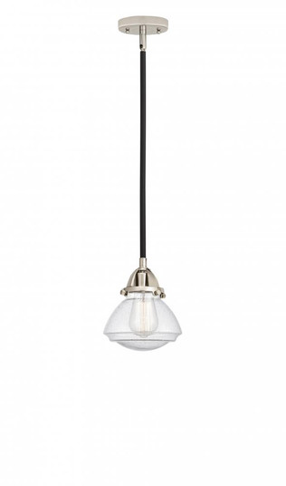 Olean - 1 Light - 7 inch - Black Polished Nickel - Stem hung - Mini Pendant (3442|288-1S-BPN-G324)