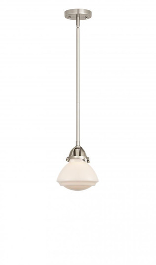 Olean - 1 Light - 7 inch - Brushed Satin Nickel - Stem hung - Mini Pendant (3442|288-1S-SN-G321-LED)