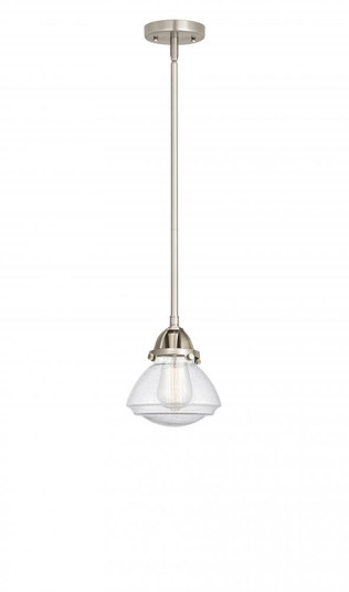 Olean - 1 Light - 7 inch - Brushed Satin Nickel - Stem hung - Mini Pendant (3442|288-1S-SN-G324)