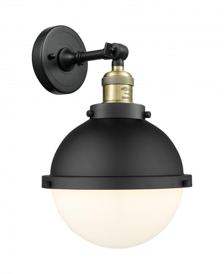Hampden - 1 Light - 9 inch - Black Antique Brass - Adjustable Sconce (3442|203-BAB-HFS-81-BK-LED)