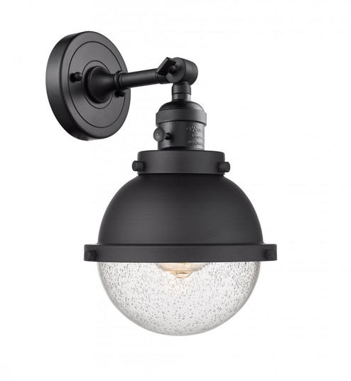 Hampden - 1 Light - 7 inch - Matte Black - Sconce (3442|203SW-BK-HFS-64-BK)