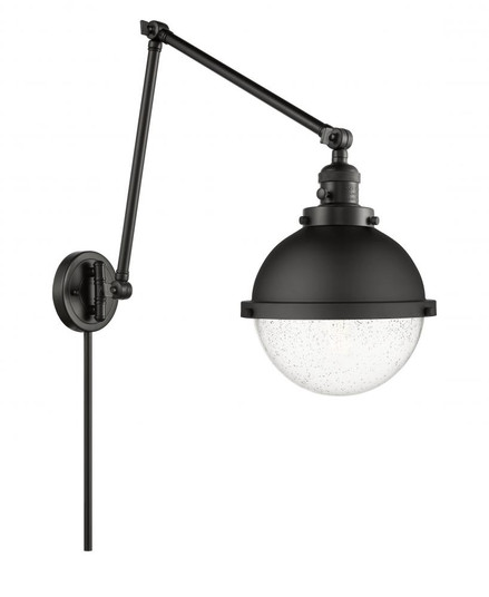 Hampden - 1 Light - 9 inch - Matte Black -Adjustable Swing Arm (3442|238-BK-HFS-84-BK-LED)