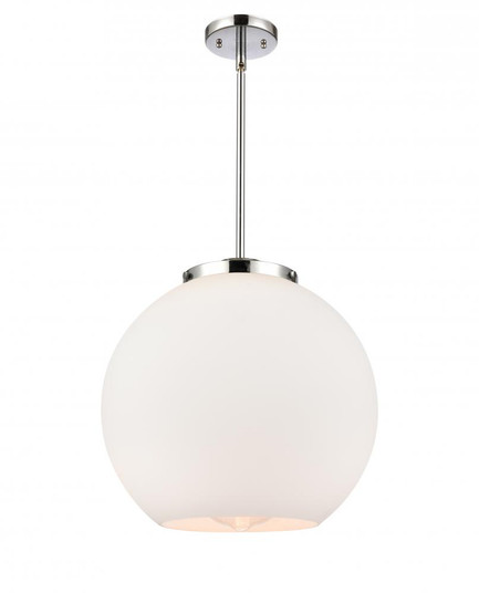 Athens - 1 Light - 16 inch - Polished Chrome - Cord hung - Pendant (3442|221-1S-PC-G121-16)