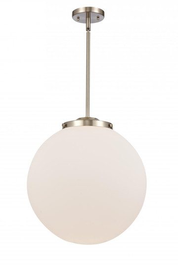 Beacon - 1 Light - 16 inch - Brushed Satin Nickel - Stem Hung - Pendant (3442|221-1S-SN-G201-16)