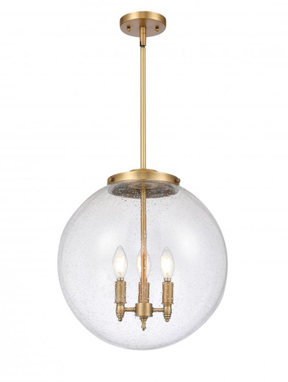 Beacon - 3 Light - 16 inch - Brushed Brass - Cord hung - Pendant (3442|221-3S-BB-G204-16)