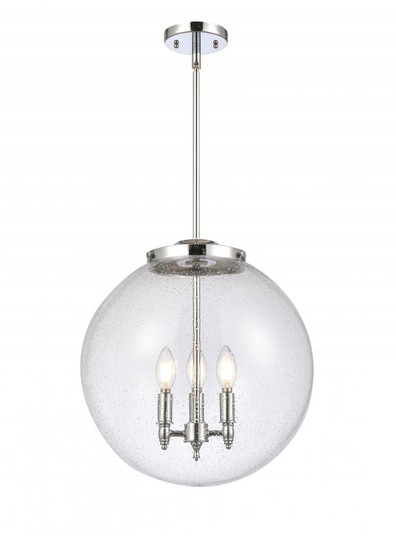 Beacon - 3 Light - 16 inch - Polished Chrome - Stem hung - Pendant (3442|221-3S-PC-G204-16)