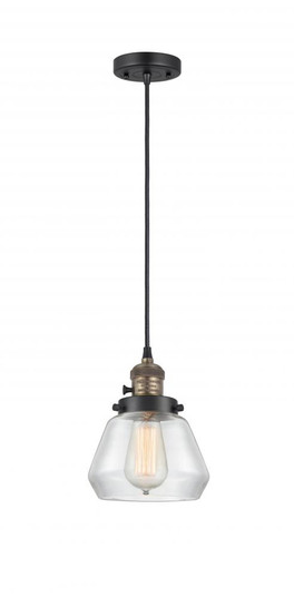 Fulton - 1 Light - 7 inch - Black Antique Brass - Cord hung - Mini Pendant (3442|201CSW-BAB-G172-LED)