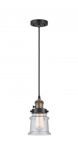 Canton - 1 Light - 5 inch - Black Antique Brass - Cord hung - Mini Pendant (3442|201CSW-BAB-G184S-LED)