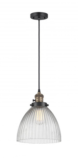 Seneca Falls - 1 Light - 10 inch - Black Antique Brass - Cord hung - Mini Pendant (3442|201CSW-BAB-G222)