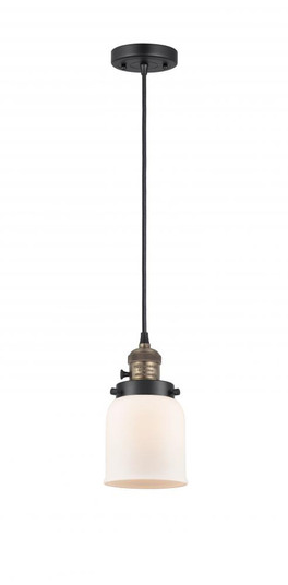 Bell - 1 Light - 5 inch - Black Antique Brass - Cord hung - Mini Pendant (3442|201CSW-BAB-G51-LED)