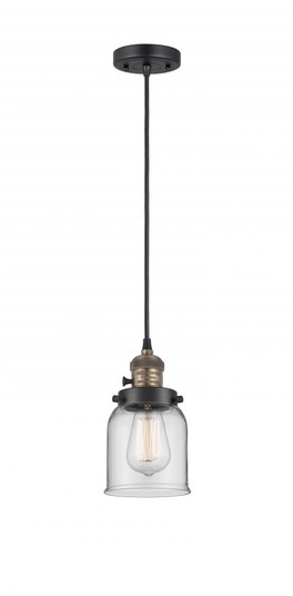 Bell - 1 Light - 5 inch - Black Antique Brass - Cord hung - Mini Pendant (3442|201CSW-BAB-G52-LED)