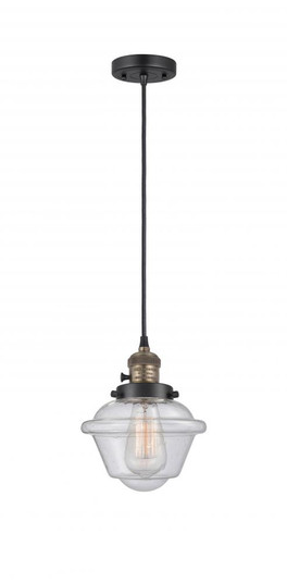 Oxford - 1 Light - 7 inch - Black Antique Brass - Cord hung - Mini Pendant (3442|201CSW-BAB-G534-LED)