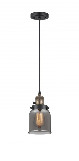 Bell - 1 Light - 5 inch - Black Antique Brass - Cord hung - Mini Pendant (3442|201CSW-BAB-G53-LED)
