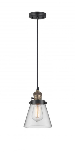 Cone - 1 Light - 6 inch - Black Antique Brass - Cord hung - Mini Pendant (3442|201CSW-BAB-G62)