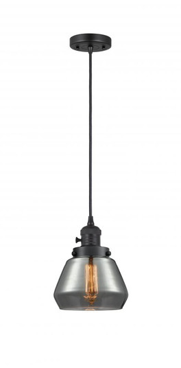 Fulton - 1 Light - 7 inch - Matte Black - Cord hung - Mini Pendant (3442|201CSW-BK-G173)