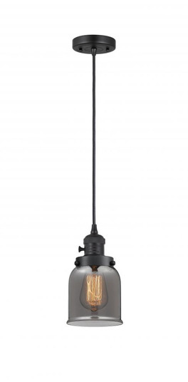 Bell - 1 Light - 5 inch - Matte Black - Cord hung - Mini Pendant (3442|201CSW-BK-G53-LED)