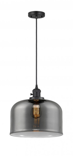 Bell - 1 Light - 12 inch - Matte Black - Cord hung - Mini Pendant (3442|201CSW-BK-G73-L)