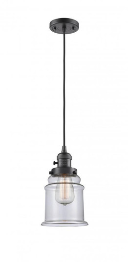 Canton - 1 Light - 6 inch - Oil Rubbed Bronze - Cord hung - Mini Pendant (3442|201CSW-OB-G182-LED)