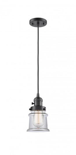 Canton - 1 Light - 5 inch - Oil Rubbed Bronze - Cord hung - Mini Pendant (3442|201CSW-OB-G182S)
