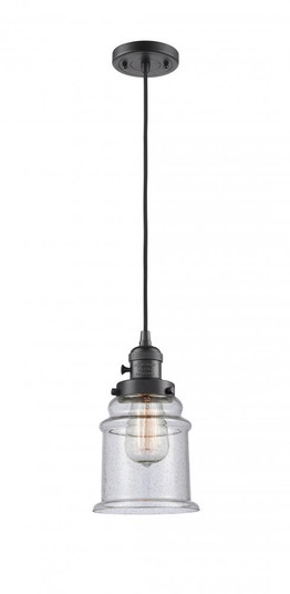 Canton - 1 Light - 6 inch - Oil Rubbed Bronze - Cord hung - Mini Pendant (3442|201CSW-OB-G184-LED)