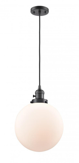 Beacon - 1 Light - 10 inch - Oil Rubbed Bronze - Cord hung - Mini Pendant (3442|201CSW-OB-G201-10)