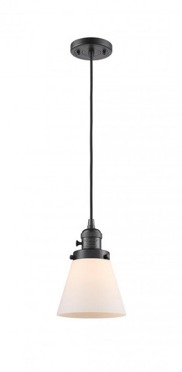 Cone - 1 Light - 6 inch - Oil Rubbed Bronze - Cord hung - Mini Pendant (3442|201CSW-OB-G61)