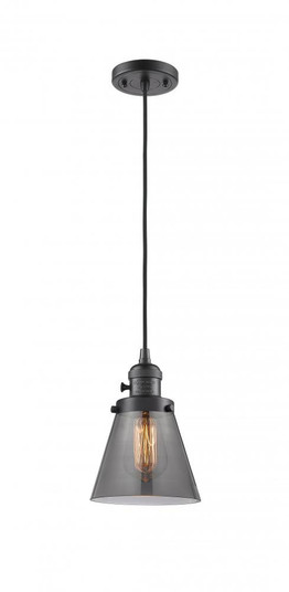 Cone - 1 Light - 6 inch - Oil Rubbed Bronze - Cord hung - Mini Pendant (3442|201CSW-OB-G63-LED)