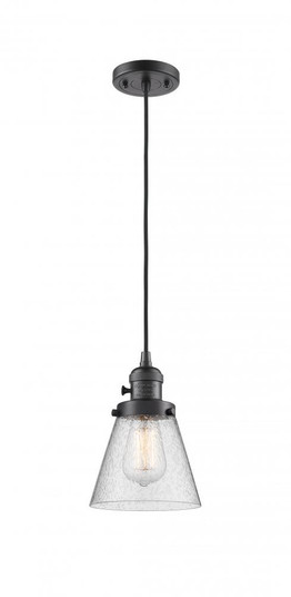 Cone - 1 Light - 6 inch - Oil Rubbed Bronze - Cord hung - Mini Pendant (3442|201CSW-OB-G64-LED)