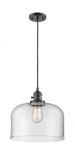 Bell - 1 Light - 12 inch - Oil Rubbed Bronze - Cord hung - Mini Pendant (3442|201CSW-OB-G72-L)