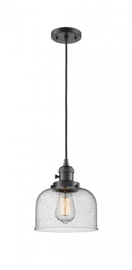 Bell - 1 Light - 8 inch - Oil Rubbed Bronze - Cord hung - Mini Pendant (3442|201CSW-OB-G74)