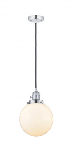 Beacon - 1 Light - 8 inch - Polished Chrome - Cord hung - Mini Pendant (3442|201CSW-PC-G201-8-LED)