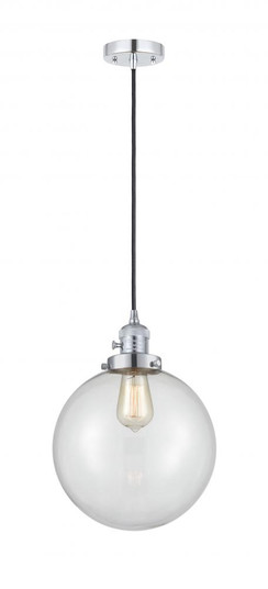 Beacon - 1 Light - 10 inch - Polished Chrome - Cord hung - Mini Pendant (3442|201CSW-PC-G202-10-LED)