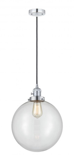 Beacon - 1 Light - 12 inch - Polished Chrome - Cord hung - Mini Pendant (3442|201CSW-PC-G202-12-LED)