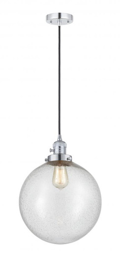 Beacon - 1 Light - 12 inch - Polished Chrome - Cord hung - Mini Pendant (3442|201CSW-PC-G204-12)